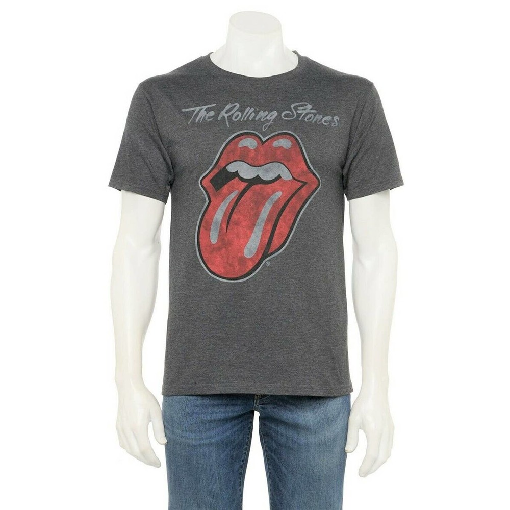 The Rolling Stones Sticky Licks T Shirt Gray Large